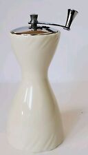Lenox Ivory White Pepper Mill Grinder Weatherly Pattern Tested & Working picture