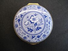 SPODE FINE ENAMELS PILL / TRINKET BOX - BOTANICAL DESIGN - MADE IN STAFFORDSHIRE picture