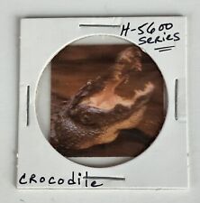 1979 Premium Cracker Jack Prize Endangered Species Crocodile Tilt Card Toy picture