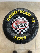 Vintage Early 2000s Goodyear Nascar Coors Light Inflatable Black Tire picture