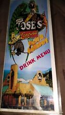 Vintage Jose's Cantina Restaurant Drink Menu picture