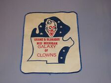 Vintage Mid-Michigan Galaxy of Clowns Patch, Grand & Glorious 1970's picture