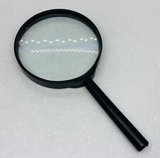 Vintage 1980s Handheld Magnifier Heavy Glass Portable Newspaper Reading 18 picture