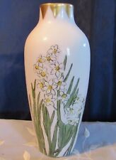 Antiqiue Vintage Heinrich H&C Selb Bavaria Signed 1914 Handpainted Floral Vase picture