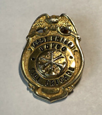 Vintage Asst. Chief Nopco Fire Brigade Hat Pin picture