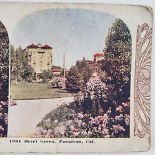 Hotel Green Pasadena California Stereoview c1907 Antique Los Angeles CA B1527 picture