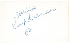 Ralph Richardson signed autographed index card AMCo COA 11447 picture