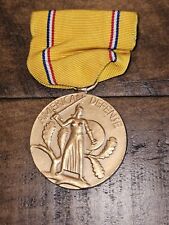 1939 WWII US Army USMC Marine American Defense Slot Brooch Medal L@@K picture