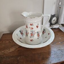 victorian antique wash basin pitcher set picture