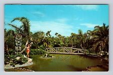 St Petersburg FL-Florida, Tiki Gardens, Antique, Vintage c1968 Souvenir Postcard picture