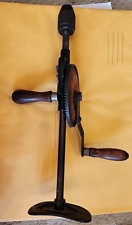 Vintage Fulton 2 Speed Breast Shoulder Hand Crank Drill - Made in USA picture