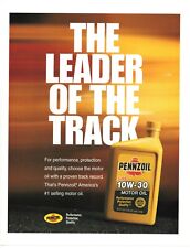 1994 PENNZOIL Motor Oil Nascar Racing PRINT AD WALL ART - LEADER OF THE TRACK picture