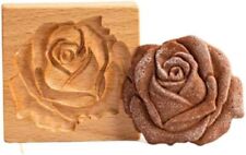 Carved Wooden Cookie Mold Kitchen Cutter Gingerbread, ROSE-B  picture