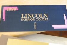 1989 Lincoln Exterior Color Brochure picture