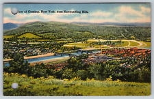 New Off Boston This Corning York Surrounding Hills Mor c1940s Vintage Postcard picture