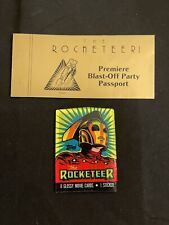 Disney The Rocketeer Premiere BlastOff Passport + Pack Of Sealed Movie Cards picture