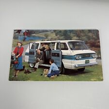 Vintage Chevrolet 1961 Greenbrier Sports Wagon Corvair Bus Van Post Card picture