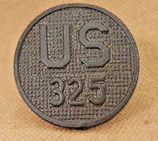 WWI US 325th Regiment Collar Disk, 82nd(All American) 84th(Rail Splitters) Div. picture