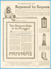 1918 Mennen Co Ad Shaving Cream WWI Nation's Debt to the Druggist Newark NJ picture