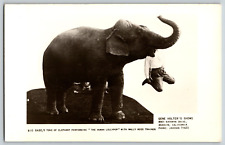 Big Babe Elephant Wally Ross Gene Holter RPPC* Postcard Scarce c1955 VGC picture