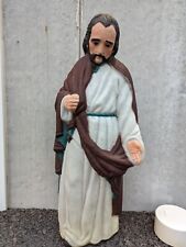 Vintage TPI Blow Mold Nativity Joseph Shepherd Christmas Yard Decor 36