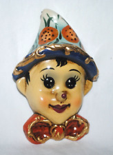 Pinocchio head wall plaque, vintage, ceramic, excellent picture