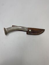 Silver Stag Crown Skinner Knife - Antler Handle picture