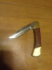 Vintage Large Pakistan Foldable Knife Very Decent Condition Sharp Blade Rare Htf picture