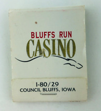 Vintage Bluffs Run Casino Matchbook Council Bluff Iowa IA 1990s picture