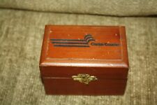 Vintage Clarke/Courier Advertising Small Hinged Wood Box picture