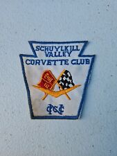 RARE Vintage Chevrolet Corvette  Club SCHUYLKILL VALLEY, PA PATCH BIN188 picture