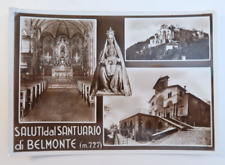 Saluti dal Santuario di Belmonte m. 727 Fotobromo 1935 Riprod Vintage Postcard picture