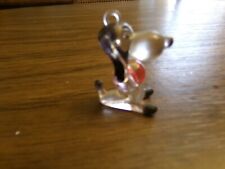Vintage Minature Plastic Clear Snoopy Figurine, 1 1/2 in. x 1 in. picture