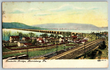 Harrisburg, Pennsylvania - Rocksville Bridge - Vintage Postcard - Posted picture