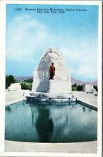 Salt Lake City UT-Utah, Mormon Battalion Monument, Vintage Postcard picture