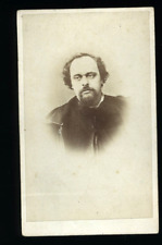 DANTE GABRIEL ROSETTI  RARE 1860S CDV PHOTO PAINTER POET PRE-RAPHAELITES picture