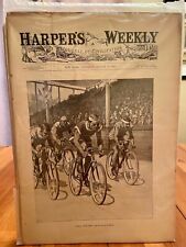 1897 Harper's Weekly Bicycle Race Cover by Frost Great Graphics Complete picture