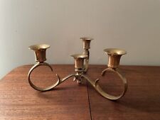 Vintage Four Taper Holder Candle Holder Brass Candlestick Home Decor Gift Party picture