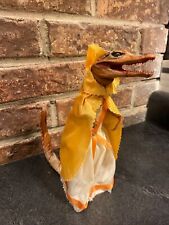 Vintage Antique Baby Alligator Taxidermy Wearing A Yellow Robe- AS IS SEE PICS picture