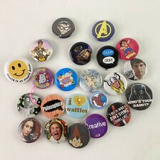 2000's Pop Culture TV Shows Pinback Button Lot Movies Assorted Sizes Hot Topic picture