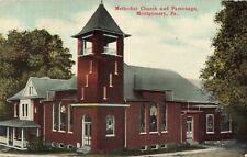 Methodist Church and Parsonage, Montgomery, Pennsylvania PA - 1911 VTG PC picture