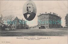 Poughkeepsie NY - RIVERVIEW MILITARY ACADEMY & FOUNDER OTIS BISBEE - Postcard picture
