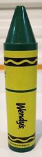 2022 WENDY'S CRAYOLA CRAYON Green Kid's Meal ~ Empty picture