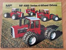 Vintage Massey Ferguson 4000 Series 4 Wheel Tractors 4800-4900 - 16 pgs Nice picture
