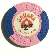 -VINTAGE Nevada-**SAHARA**$2.50 Chip Las Vegas NV. -1986- picture