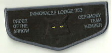 Rare Merged Immokalee Lodge 353 545 98 Flap Ceremony Team member  Georgia OA picture