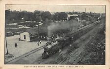 FL - 1900’s RARE Florida Railroad Passenger Depot & City Park at Lakeland, Fla picture