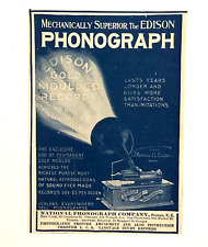 1904 Edison Home Phonograph Advertisement Superior Music Antique Print AD picture