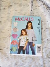 McCall's Sewing Pattern M7799 Girl's Tops - Uncut picture