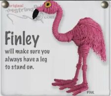 Finley the Flamingo String Doll Keychain NWT picture